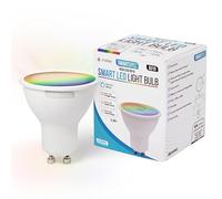 SMARTSPEC Smart Bulb, Smart WiFi LED Light. Works with Amazon Alexa, Google Home, Apple Home. Colour Changeable. Multicolour Smart Light Bulb ACK Matter GU10