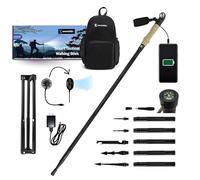 SmartstickX Collapsible Tactical Walking Stick with LED Light, USB Charging, Cork Grip, and Heavy-Duty Survival Tools - Aircraft Aluminum Trekking Pole for Hiking, Camping, Outdoors