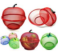 SMARTSTORE Apple Shape Mesh Fresh Fruits Basket -Keep Flies & Unwanted Insects Out & Free Smartstore Peeler