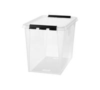SmartStore 'Classic Box' Transparent Storage with Lid, 65 Litre in Clear | Size: Large SmartStore Clear L