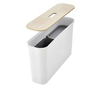 SmartStore Collect 'Slim Box Set' with Wooden Lid in White | Size: Large SmartStore White L