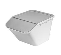 SmartStore Collect Stack-It - 37L Large (1 Pack) With Lid | Plastic Stackable Recycling Bin For Kitchen, Office & Home | Multi-Purpose Sorting Bin & More