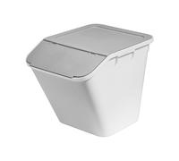 SmartStore Collect Stack-it 51L Large Recycling Bin with Lid - Ideal Stackable Plastic Storage for Kitchen, Office and Home Multi-Purpose Sorting Bin