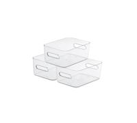 SmartStore Compact Clear Medium 'Storage Boxes' 5.3L Plastic Containers - 3 Pack SmartStore Clear M