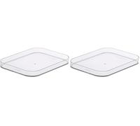SmartStore - Compact Clear Storage Box S Lid - Small - Transparent (Pack of 2)