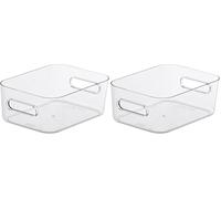 SmartStore - Compact Clear Storage Box S - Small - Transparent (Pack of 2)