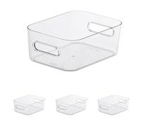 SmartStore - Compact Clear Storage Box S - Small - Transparent (Pack of 4)