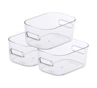 SmartStore Compact Clear XSmall 'Storage Boxes' 0.6L Plastic Containers - 3 Pack | Size: Small SmartStore Clear S