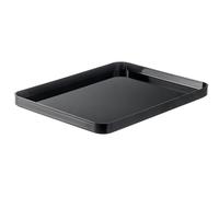 SmartStore Compact Storage Box L Lid Grey Durable Versatile | Perfect for Home Office Kitchen Organisation