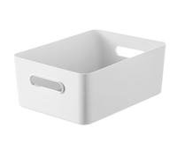 SmartStore Compact Storage Box L White | Large Modular Stylish Design with solid Material | Versatile Storage Solution for Home Office and Bathroom