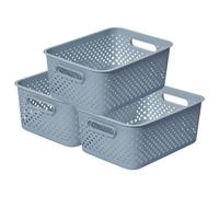 Smartstore Essence Large Sea Salt Storage Tray Basket 11.4L, 3Pack