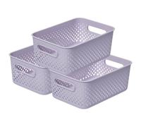 SmartStore Essence Medium White Organiser 'Storage Basket' 5.6L x 3 in Purple SmartStore Purple M