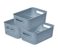 SmartStore Essence Medium White Organiser 'Storage Basket' 5.6L x 3 in Pale Blue SmartStore Pale Blue M