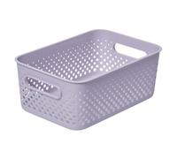 SmartStore Storage Basket with Handles in Lavender 5.6L (29.5x20.5x12cm) | Storage Bin From Recycled Plastic | Essence M Storage Box| Storage with 10-year Warranty