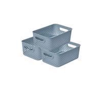 SmartStore Essence Medium White Organiser 'Storage Basket' 5.6L x 3 in Pale Blue SmartStore Pale Blue M