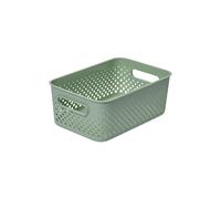 SmartStore Essence Medium White Organiser Tray 'Storage Basket', 5.6L in Pale Green SmartStore Pale Green M
