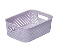 SmartStore Storage Basket with Handles in Lavender 1.6L (20.5x14.5x7.5cm) | Storage Bin from Recycled Plastic | Essence S Storage Box| Storage with 10-year Warranty