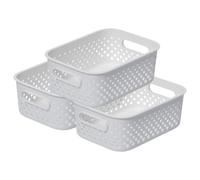 Smartstore Essence Small White Storage Basket 1.6L,3 Pack