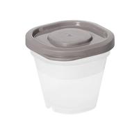 SmartStore Food Storage Container 4 x 0.5 dl | Grey | Dishwasher, Fridge, Freezer, Microwave Safe | Lunch Box Meal Prep | Food Approved and BPA Free | Stackable and Nestable | L5.5 x W5.5 x H10 cm