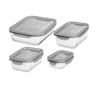 Smartstore Glass Food Container 0.25 L, 0.75 L, 1.6 L & 2.7 L With Airtight Lid