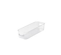 SmartStore Slim Storage Container 1.3 L | Clear | Kitchen, Bathroom, Office, Pantry, Fridge Organizer | Bin with Handles | Food Safe and BPA Free | 10 Year Guarantee | L29 x W9.5 x H6.5 cm
