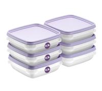 SmartStore Small Food Storage Containers 0.3L Set of 6 | Suitable for Fridge and Freezer | BPA Free Meal Prep Containers Reusable, Microwavable, Dishwasher Safe, Stacks and Nests