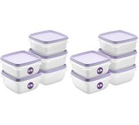 SmartStore Small Food Storage Containers 0,5L Set of 10 | Suitable for Fridge and Freezer | BPA Free Meal Prep Containers Reusable, Microwavable, Dishwasher Safe, Stacks and Nests