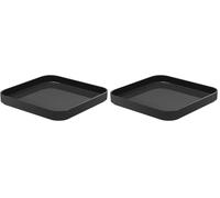 SmartStore Square Lid | Grey | Kitchen, Bathroom, Office, Pantry, Fridge Organizer | Food Safe and BPA Free | 10 Year Guarantee | L20 x W20 x H2.5 cm (Pack of 2)