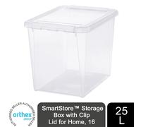 SmartStore Storage Box with Clip Lid for Home, 16