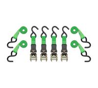 SmartStraps 14’ Padded Ratchet Tie Down, 4 Pack - Standard Duty Tie-Down Straps - 1,500lb Break Strength, 500lb Safe Work Load - Haul Dirt Bikes, ATVs, and Mowers