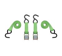 SmartStraps 6’ Cambuckle Tie Down, 2 Pack - Standard Duty Tie-Down Ratchet Straps - 1,200lb Break Strength, 400lb Safe Work Load - Ideal for Tying Down Dirt Bikes, ATVs and Mowers