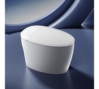 SmartSylva Floor Standing Smart Toilet with Rear Outlet - Heated Seat, Auto Flush on Leaving, Built-in Bidet & Dryer