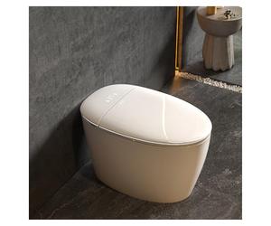 SmartSylva Floor Standing Smart Toilet with Rear Outlet - Heated Seat, Auto Flush on Leaving, Built-in Bidet & Dryer