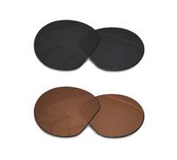 SmartVLT Replacement Lenses for Oakley Meta HSTN OW8002 51mm AI Glasses - More Options, Stealth Black+amber Brown, One Size