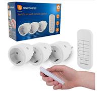 Smartwares 3 Wireless Power Outlet Switch Module 1 Remote 2300W 30m