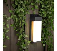 Smartwares LED Solar Wall Light, Matt Glass, Aluminium, 10 Lumens, IP44