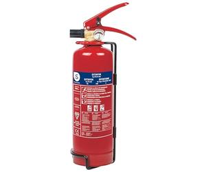 Smartwares Fire Extinguisher Powder - 1kg - Suitable for A,B & C fires - Suitable for vehicles & homes - Mounting base Included - FEX-15112