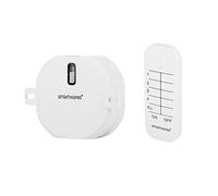 Smartwares Garage Switch Kit - Includes 2 Channel Remote Control - Plug & Connect - Max 300W - SH4-99558, White