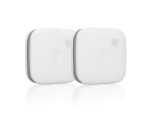 Smartwares Interconnectable Smoke Detector 2-Set - Pair up to 24 detectors together - 5-year battery - Optical sensor - Illuminated indicator - Test button - Silent function - FSM-11652