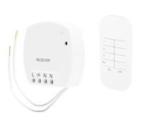 Smartwares Plug & Connect Switch and Dim Set, Built In Dimmer Switch and 3 Channel Remote, SH4-99560, White, One Size