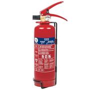 Smartwares Powder Fire Extinguisher, 1 kg, for Home and Vehicles | Wall bracket, Steel body, Pressure control, 8-second spray duration, FEX-15112