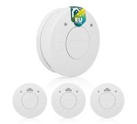 Smartwares RM520/3 Optical Smoke Detector, 3 Pack, 10 Year Battery, Test Button, Q Label