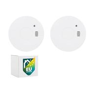 Smartwares set of 2 smoke detectors - 5-year replaceable batteries - Fast and reliable detection - 85 dB - FSM-11752