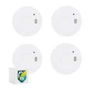 Smartwares set of 4 smoke detectors - 5-year replaceable batteries - Fast and reliable detection - 85 dB - FSM-11754