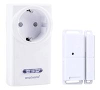 Smartware radio-controlled exhaust control with a magnetic window contact and radio plug sockets for an extractor hood, sh5-set-khc