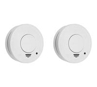 Smartwares Smoke Detector 2-Piece Set Battery-Powered 85dB Alarm 10.048.28
