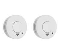 Smartwares Smoke Detector Set 2piece 5yr Battery Mute Button FSM-11512