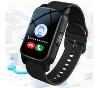 Smartwatch Bracelet for The Elderly with GPS Tracker Watch and SoS Call, 2-Way Voice Communication blood pressure watch Senior Emergency Call Bracelet Compatible with IOS/Android Phones (Black)