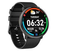 Smartwatch Cool AMOLED Screen Forever Silicone Black (Calls, Health, Sports), Black, Large, Black, Grande