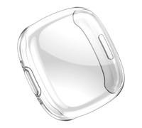 Smartwatch Cover with Full Coverage Clear Front Case, Clear A | Clip-on Polycarbonate TPU, Daily Commute Two Pack